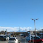 日向山韮崎駅R7.10.23初冠雪