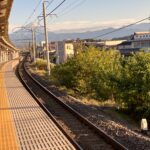 日向山韮崎駅R7.10.23初冠雪